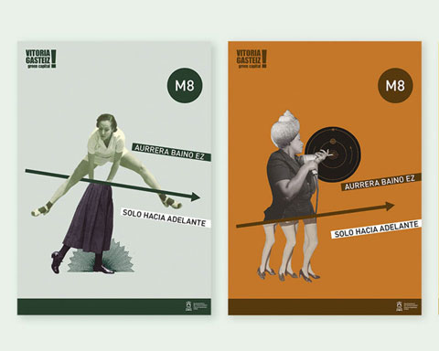 Las 3 versiones de cartel de la campaña para el 8M.