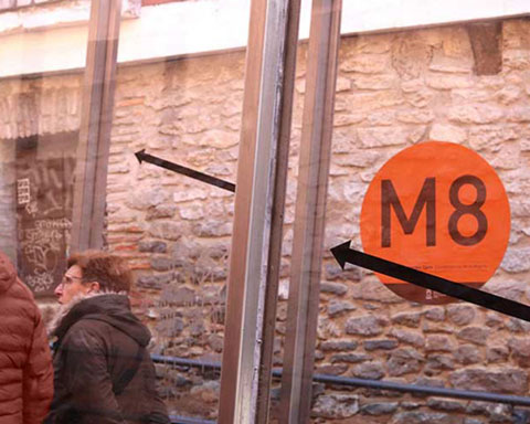 Vinilos para el 8M en Vitoria-Gasteiz.